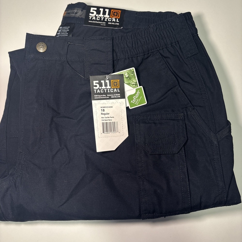 NEW 511 Tactical Womens 18 Taclite EMS NAVY Pants Cargo Police Military Canvas